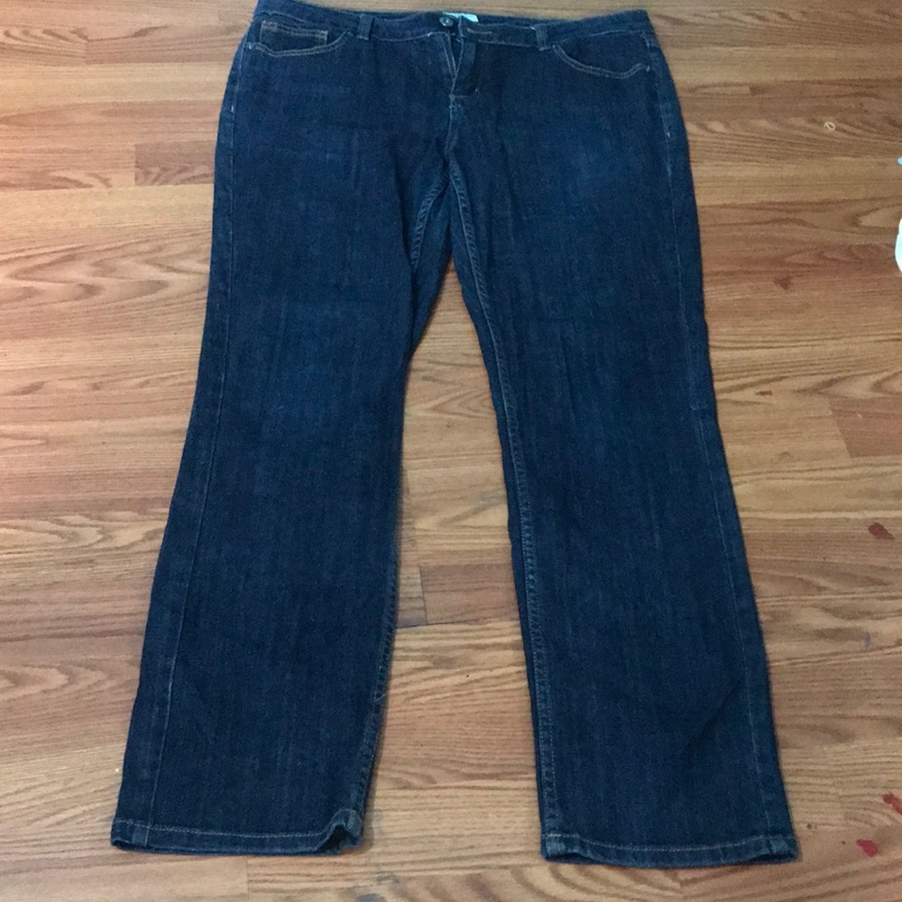 Classic fit straight leg jeans